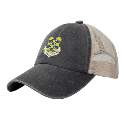 61st Air Base Wing Printed unisex baseball cap adjustable grid baseball cap veteran gift