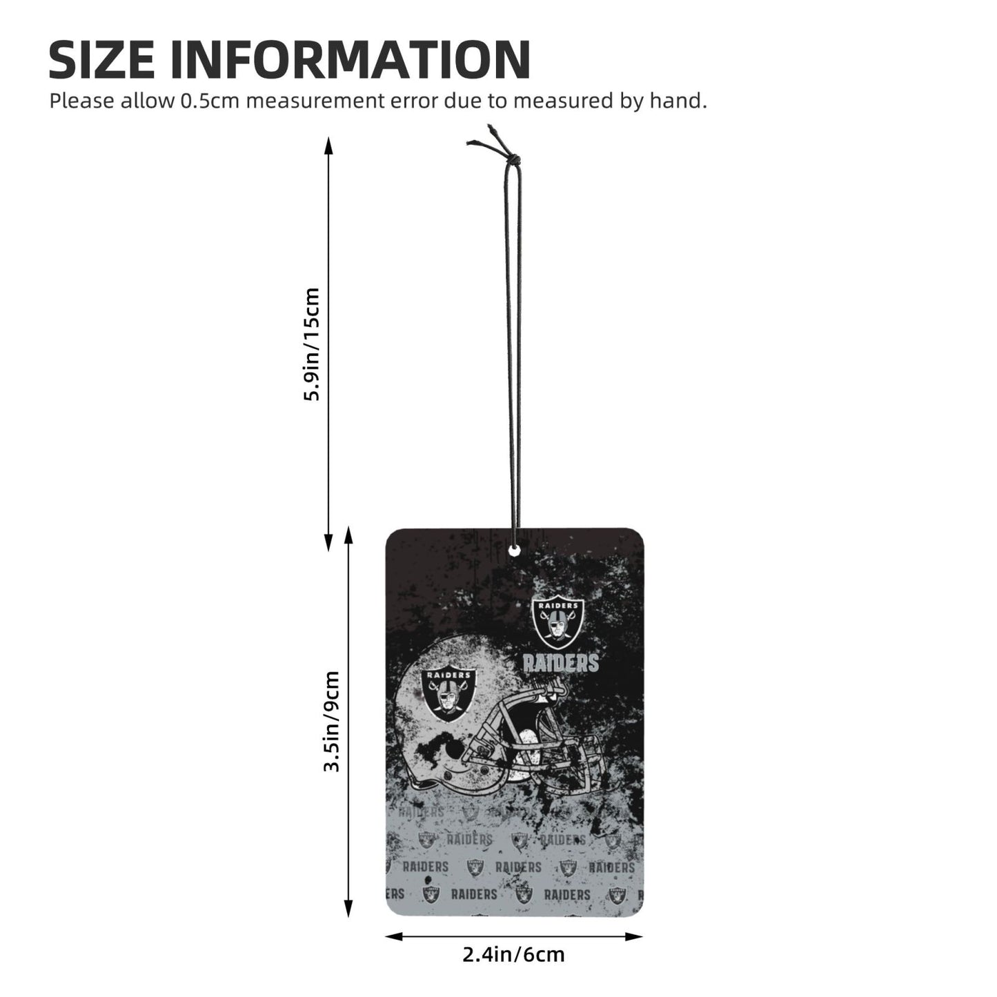 4-pcs Las Vegas Raiders Car Air Fresheners Cards Set car aromatherapy tablets