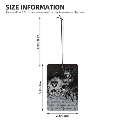 4-pcs Las Vegas Raiders Car Air Fresheners Cards Set car aromatherapy tablets