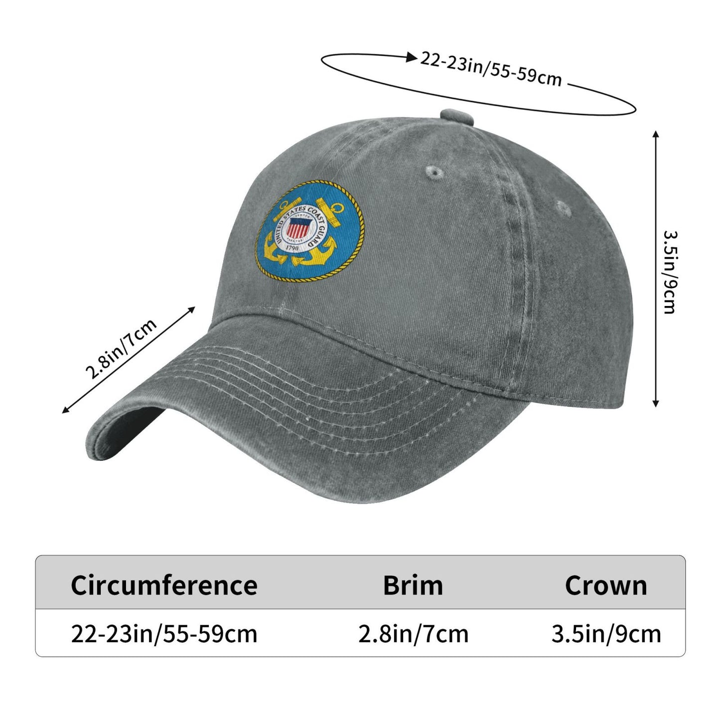 US Coast Guard USCG Veteran Printed unisex baseball cap outdoor hats adjustable cap trucker gift hat