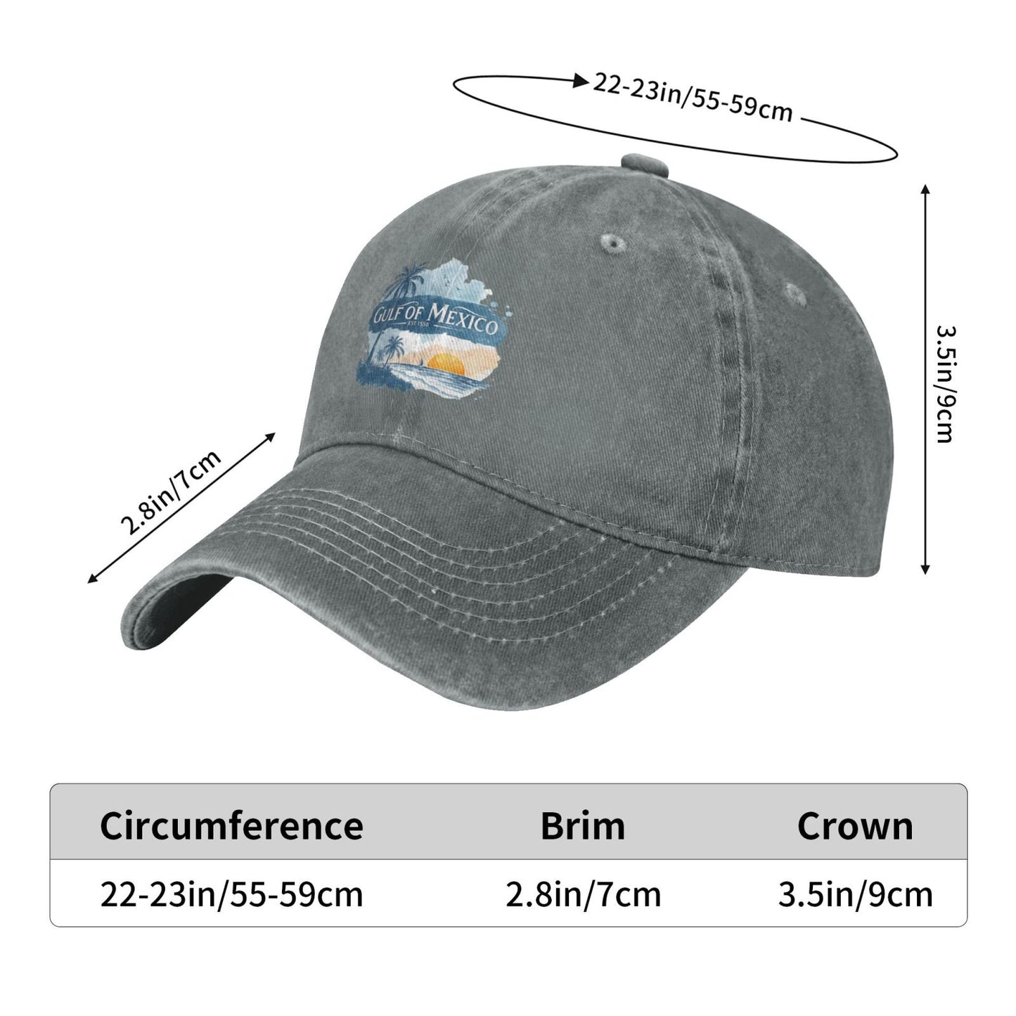 CULF DF MEXCIO Printed unisex baseball cap adjustable cap outdoor sun hats trucker hat