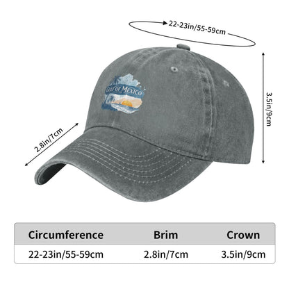 CULF DF MEXCIO Printed unisex baseball cap adjustable cap outdoor sun hats trucker hat