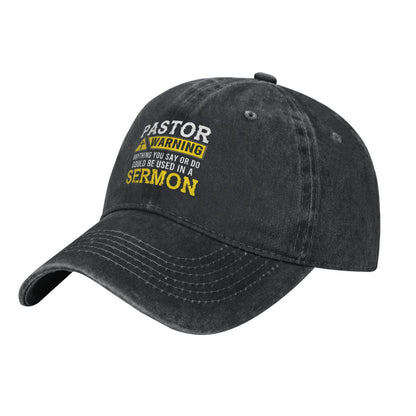 Pastor Magnet Warning Printed unisex baseball cap adjustable cap outdoor sun hats trucker hat