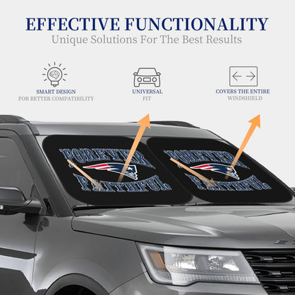 New England Patriots Car front windshield sunshade UV resistant sunshade foldable