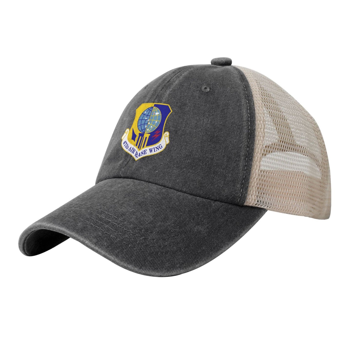 673d Air Base Wing Printed unisex baseball cap adjustable grid baseball cap veteran gift