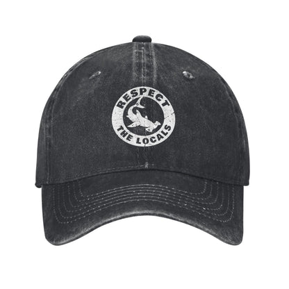 Respect The Locals Printed unisex baseball cap adjustable cap outdoor sun hats trucker hat