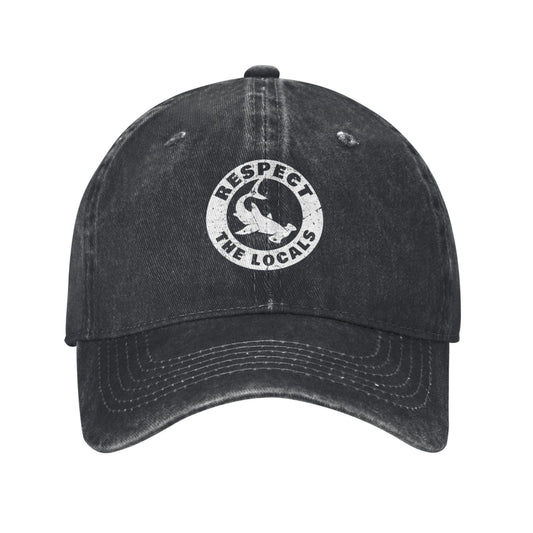 Respect The Locals Printed unisex baseball cap adjustable cap outdoor sun hats trucker hat