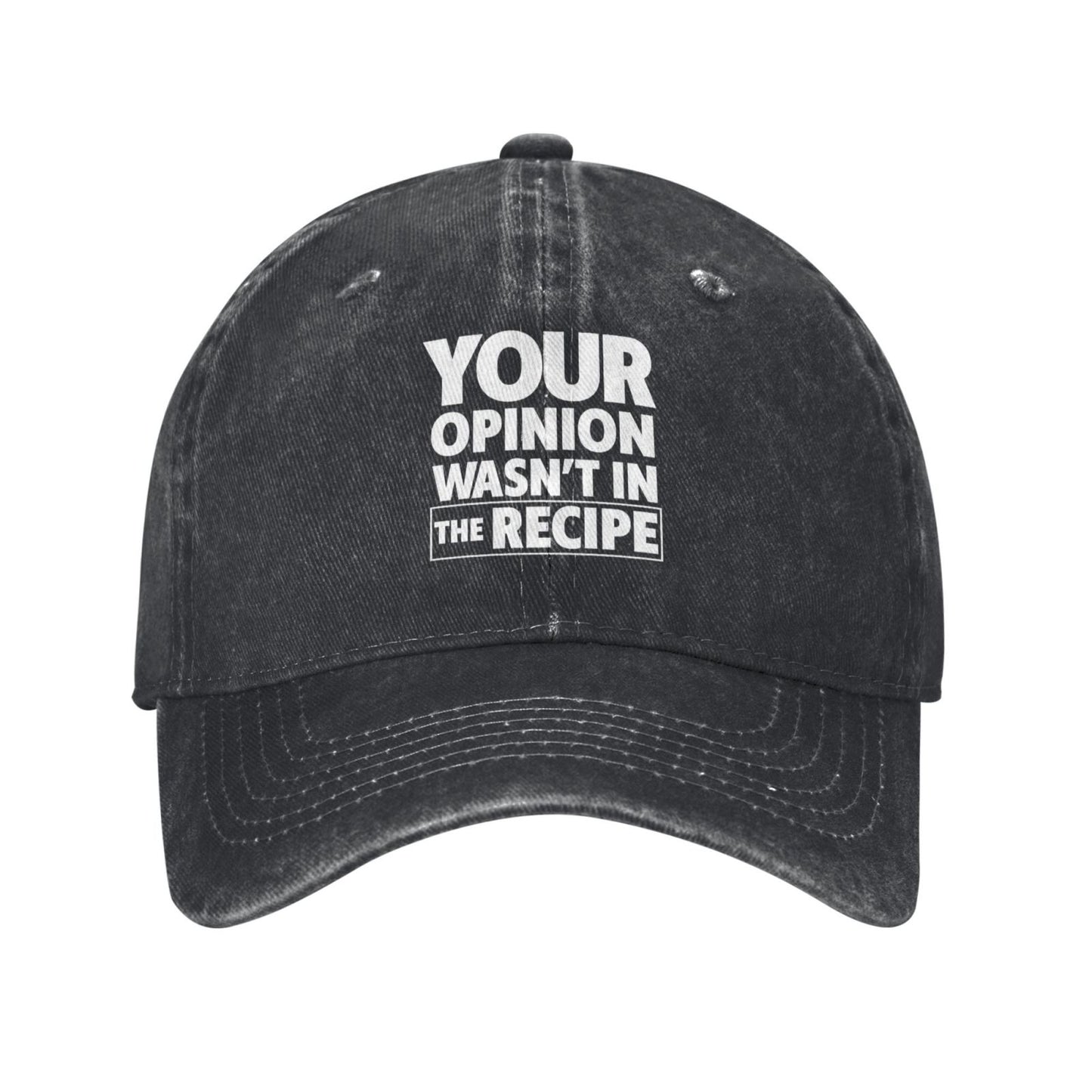 YOUR OPINION WASN'T IN WASN'T IN Printed unisex baseball cap adjustable cap outdoor sunshade trucker hat