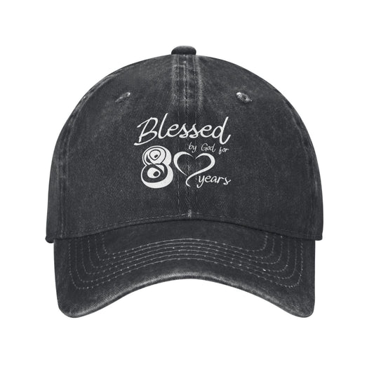 Blessed By God 8 Years Printed unisex baseball cap adjustable cap outdoor sun hats trucker hat