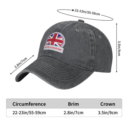 United Kingdom Country Badge Printed unisex baseball cap adjustable cap outdoor sun hats trucker hat