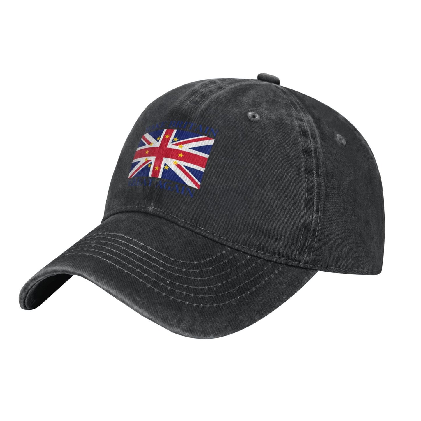 MAKE BRITAIN GREAT AGAIN - UK EU Flag Sticker Printed unisex baseball cap adjustable cap outdoor sun hats trucker hat