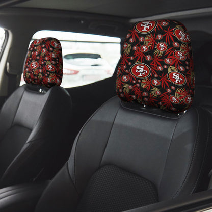 San Francisco 49ers Car pillowcase Elastic car pillowcase set of 2 car pillowcases