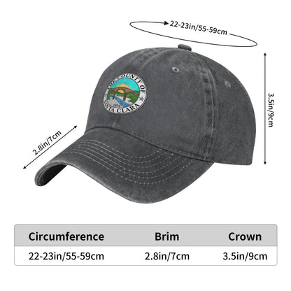 Seal Of Santa Clara County California Printed unisex baseball cap adjustable cap outdoor sun hats trucker hat