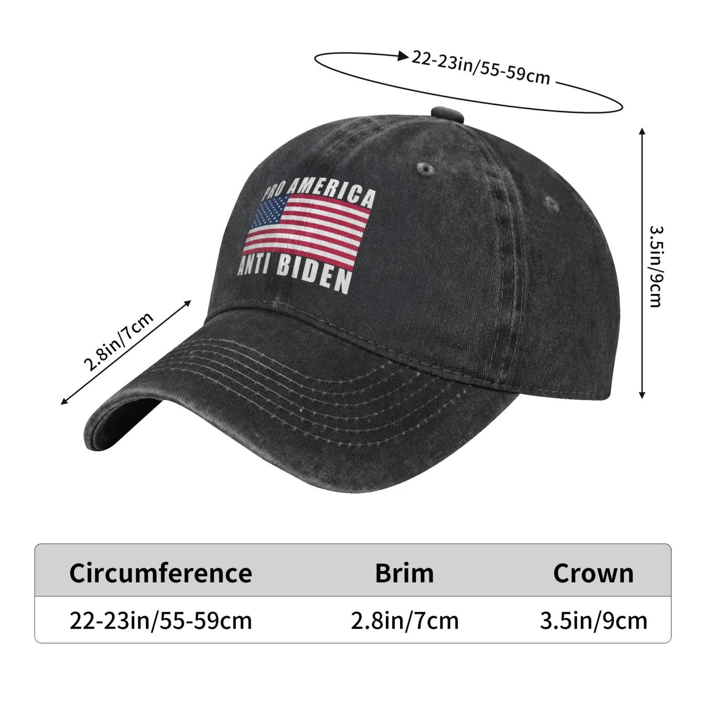 Pro America Anti Biden Printed unisex baseball cap adjustable cap outdoor sun hats trucker hat