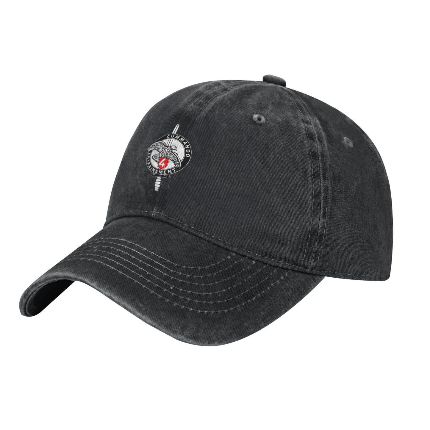 French Commando Training Badge 4 Printed unisex baseball cap adjustable cap outdoor sun hats trucker hat