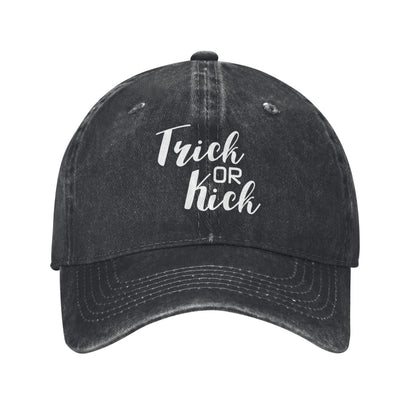 Trick Or Kick Printed unisex baseball cap adjustable cap outdoor sun hats trucker hat