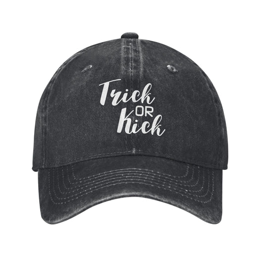Trick Or Kick Printed unisex baseball cap adjustable cap outdoor sun hats trucker hat
