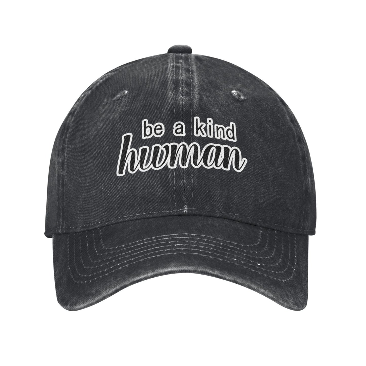 Be A Kind Hwman Printed unisex baseball cap adjustable cap outdoor sun hats trucker hat