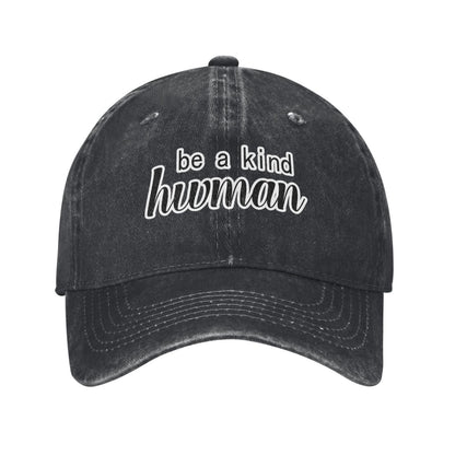 Be A Kind Hwman Printed unisex baseball cap adjustable cap outdoor sun hats trucker hat