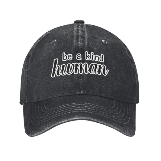 Be A Kind Hwman Printed unisex baseball cap adjustable cap outdoor sun hats trucker hat