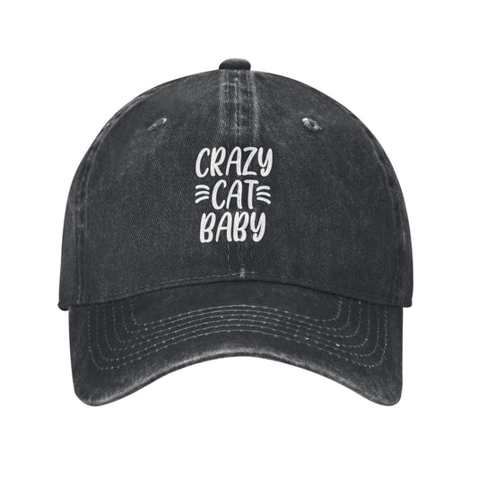 CRAZY CAT BABY Printed unisex baseball cap outdoor hats adjustable cap trucker gift hat