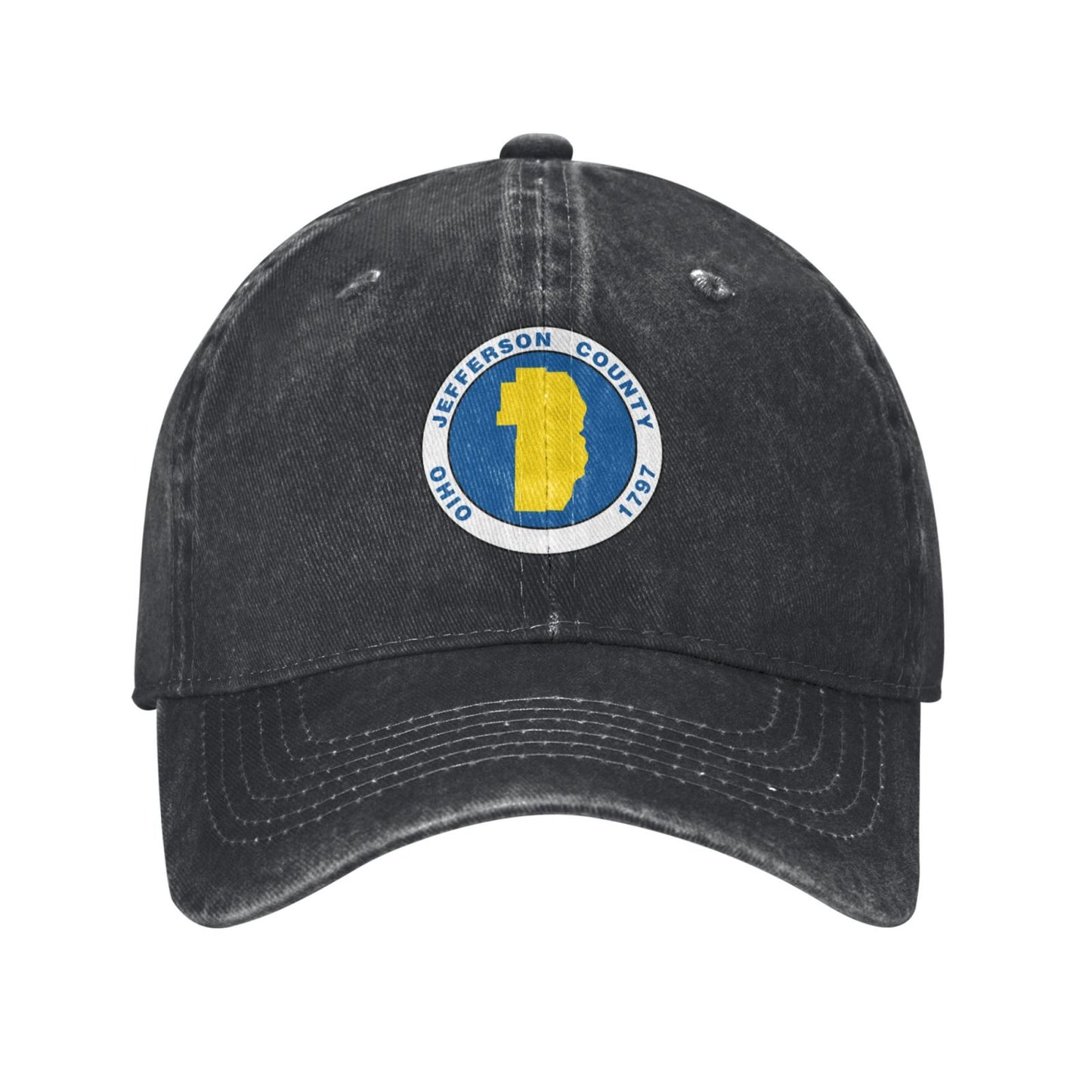 Seal Of Jefferson County Ohio Printed unisex baseball cap adjustable cap outdoor sun hats trucker hat