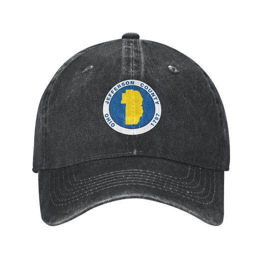 Seal Of Jefferson County Ohio Printed unisex baseball cap adjustable cap outdoor sun hats trucker hat