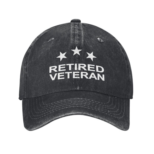 Retired Veteran Printed unisex baseball cap adjustable cap outdoor sun hats trucker hat