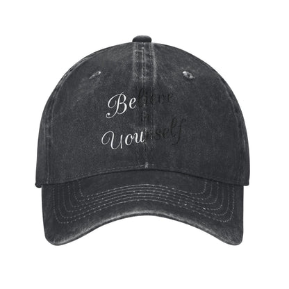 Believe In Yourself Printed unisex baseball cap adjustable cap outdoor sun hats trucker hat