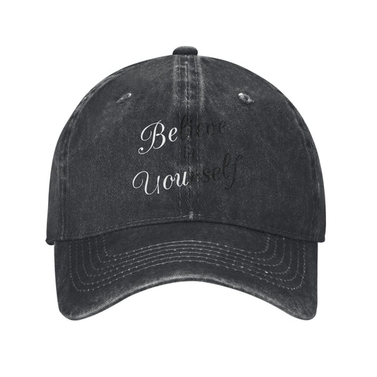 Believe In Yourself Printed unisex baseball cap adjustable cap outdoor sun hats trucker hat