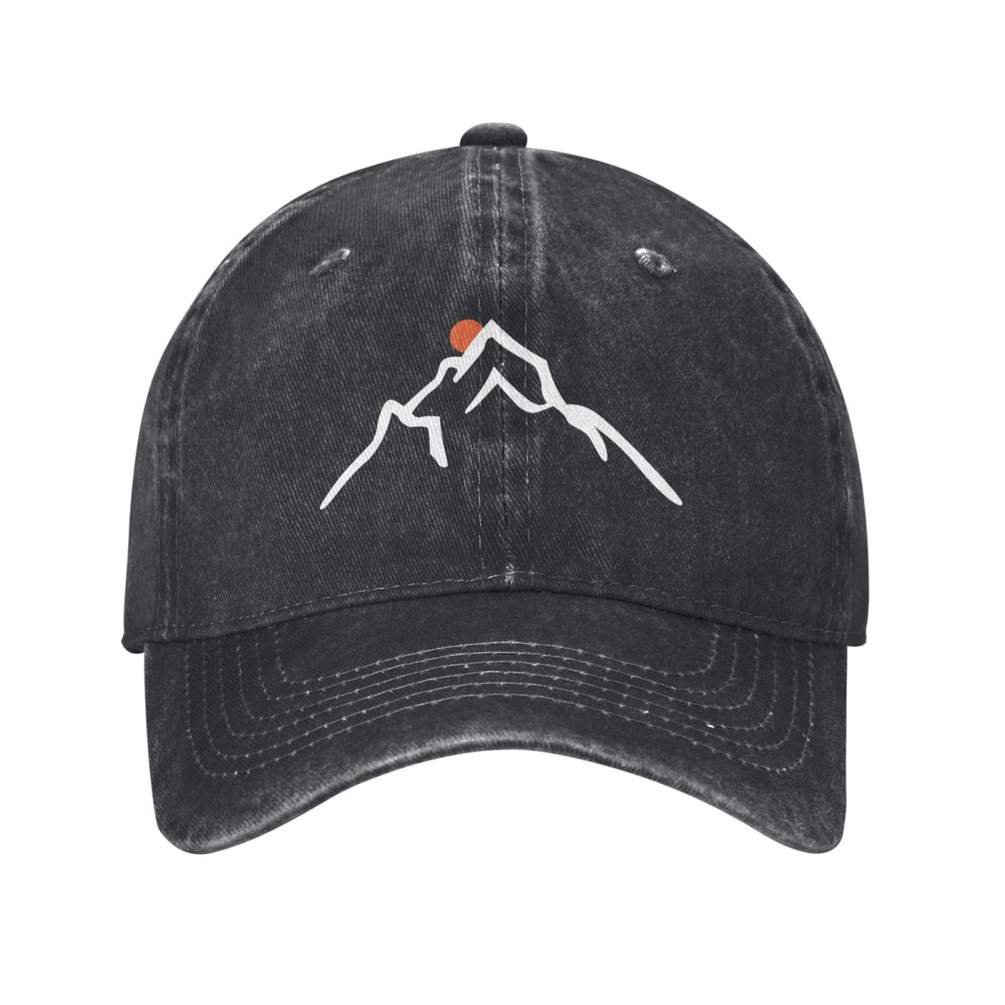Mountain Peak Print Printed unisex baseball cap adjustable cap outdoor sun hats trucker hat