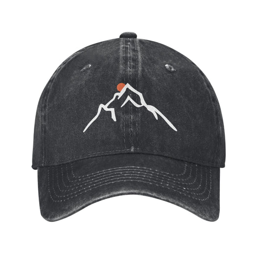 Mountain Peak Print Printed unisex baseball cap adjustable cap outdoor sun hats trucker hat