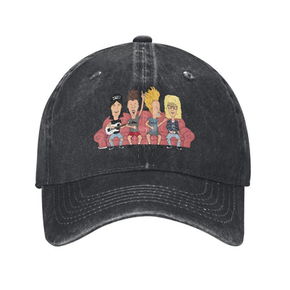 Bevis And Bart Head Printed unisex baseball cap adjustable cap outdoor sun hats trucker hat