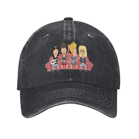 Bevis And Bart Head Printed unisex baseball cap adjustable cap outdoor sun hats trucker hat