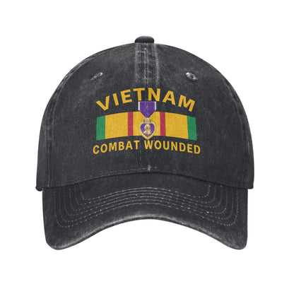 Vietnam Combat Wounded Printed unisex baseball cap outdoor hats adjustable cap trucker gift hat