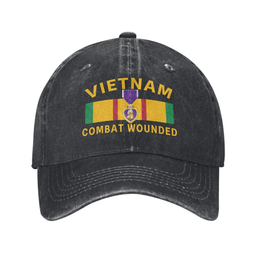 Vietnam Combat Wounded Printed unisex baseball cap outdoor hats adjustable cap trucker gift hat