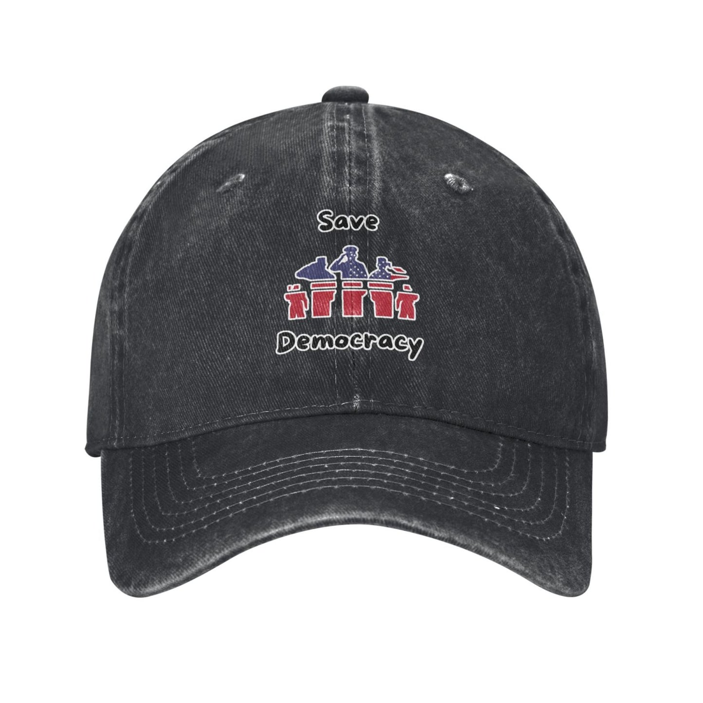 Save Democracy (3) Printed unisex baseball cap adjustable cap outdoor sun hats trucker hat