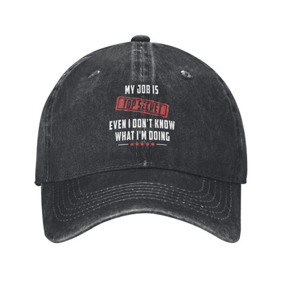 I Don't Know What I'm Doing Printed unisex baseball cap adjustable cap outdoor sun hats trucker hat