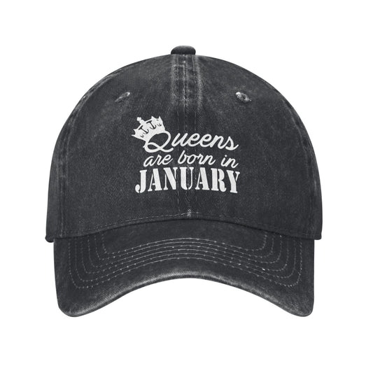 Birthday Gift For Queens Are Born In January Printed unisex baseball cap adjustable cap outdoor sun hats trucker hat