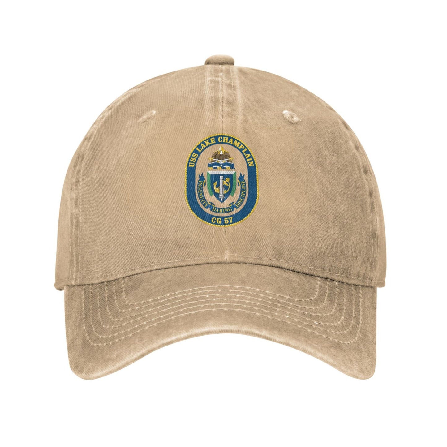 USS Lake Champlain CG 57 Printed unisex baseball cap adjustable cap outdoor sun hats trucker hat