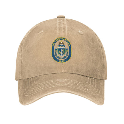 USS Lake Champlain CG 57 Printed unisex baseball cap adjustable cap outdoor sun hats trucker hat
