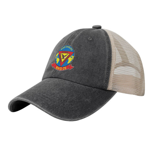 MAG29 Printed unisex baseball cap adjustable grid baseball cap veteran gift