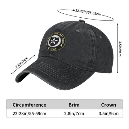 US Army 2nd Infantry Division Printed unisex baseball cap adjustable cap outdoor sunshade trucker hat