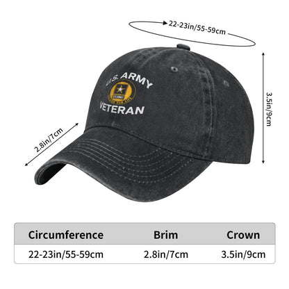US Army Veteran Soldier Printed unisex baseball cap adjustable cap outdoor sun hats trucker hat