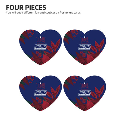 4pcs- New York Giants car aromatherapy tablets Car Air Fresheners Cards Set