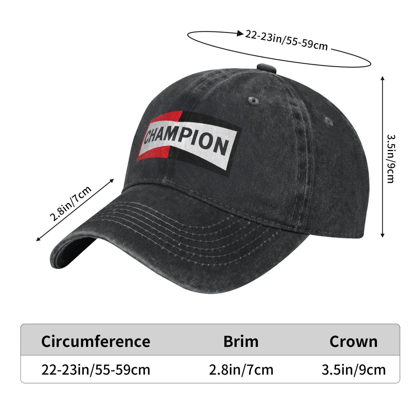 CHAMPION Printed unisex baseball cap adjustable cap outdoor sun hats trucker hat
