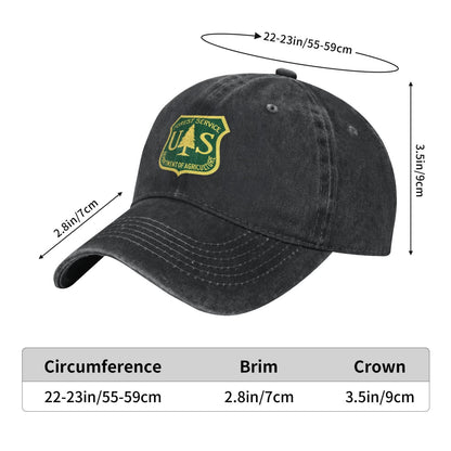 US Forest Service (2) Printed unisex baseball cap outdoor hats adjustable cap trucker gift hat