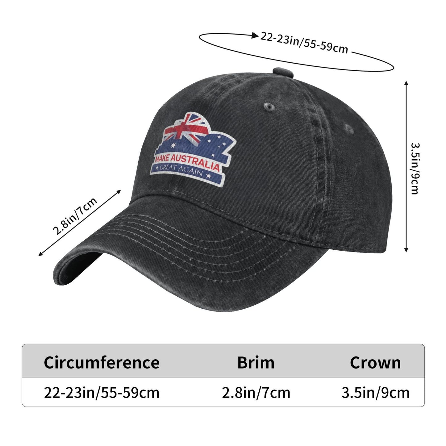 Australia Great Again Printed unisex baseball cap adjustable cap outdoor sun hats trucker hat