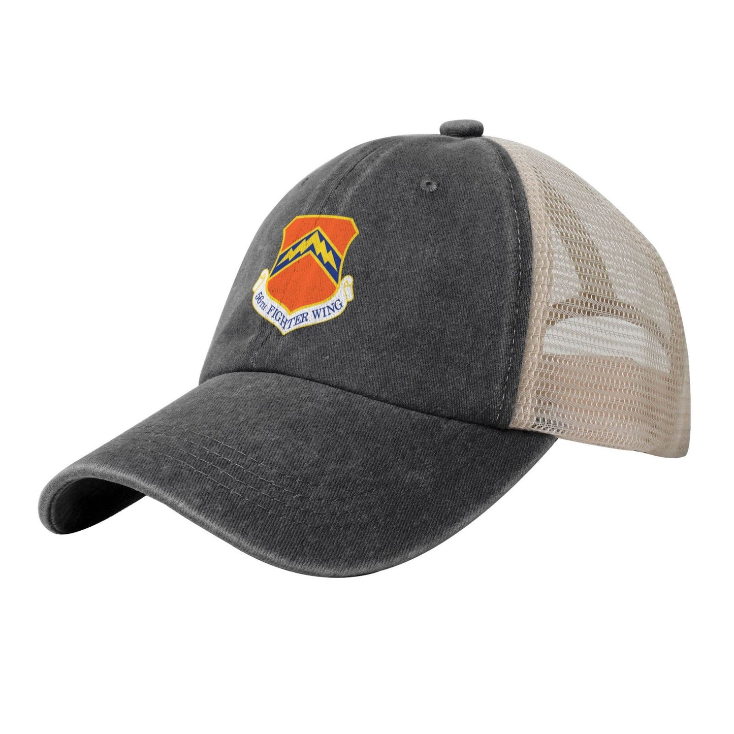 56th Fighter Wing Printed unisex baseball cap adjustable grid baseball cap veteran gift