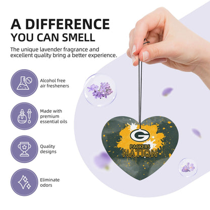 4-pcs Green Bay Packers Car Air Fresheners Cards Set car aromatherapy tablets